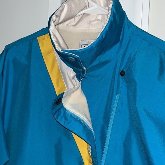 Vintage women’s Blue Diagonal Zipper ladies 1980s Gore-Tex Skyr Ski Jacket 10 - Picture 4 of 7